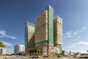 Rendering of a Courtyard by Marriott and Residence Inn by Marriott in Riyadh