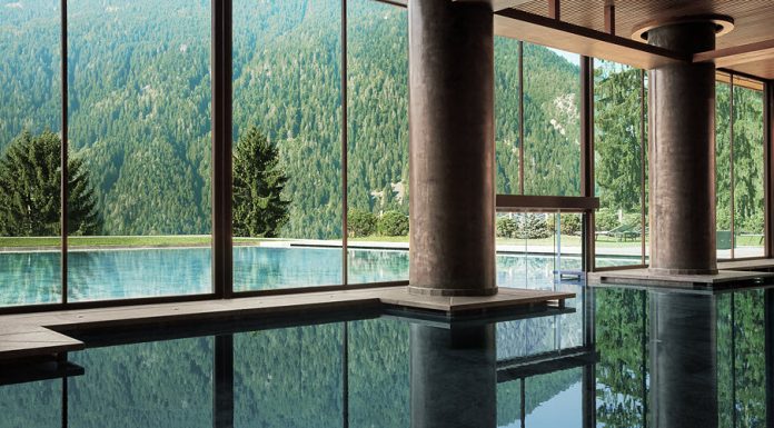 @ credit Lefay Resort & SPA Dolomiti Indoor Outdoor Pool