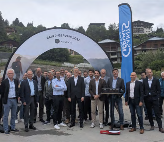 Haute-Savoie | Au pied du Mont-Blanc, Nexhos invente le camp de base des sportifs Pose de première pierre, 4 juin 2026.