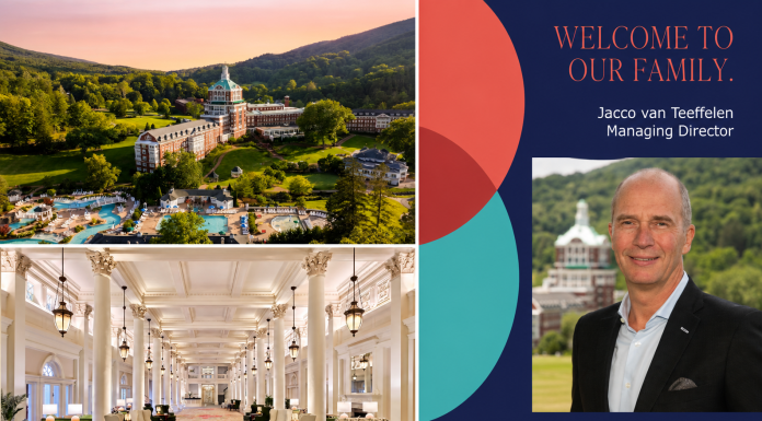 Jacco van Teeffelen as Managing Director of The Omni Homestead Resort & Spa @ credit Omni Hotels & Resorts