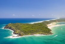 Australie | Le Queensland confie Double Island à Morris Group pour relancer une destination touristique emblématique Double Island point on a sunny day, Queensland, Australia
