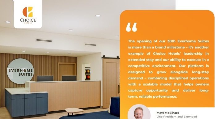 Choice Hotels franchit le cap des 30 Everhome Suites