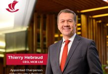 Île Maurice | Thierry Hebraud, CEO de MCB Ltd, élu Président de la Mauritius Bankers Association Thierry Hebraud @ credit MCB