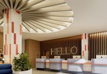Espagne | IHG renforce son développement en Espagne avec 653 chambres supplémentaires et un nouveau partenariat stratégique Rendering of Holiday Inn Express & Suites Málaga – Palacio de Congresos Reception and Open Lobby