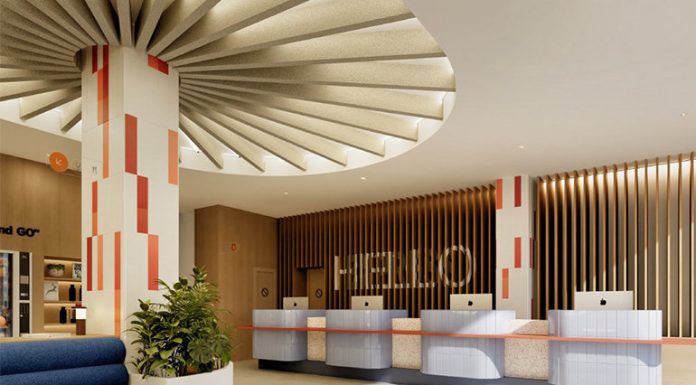 Rendering of Holiday Inn Express & Suites Málaga – Palacio de Congresos Reception and Open Lobby