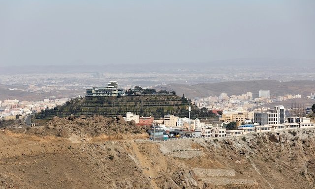 Abha, Saudi Arabia, February 24 2020: City of Abha in the southeast of Saudi Arabia is located on a high plateau directly on the edge of a valley