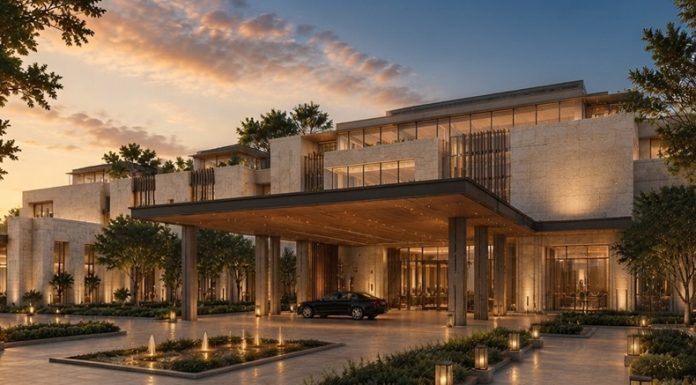 Conceptual Render of The Luxury Collection project within the Hills of One development in West Cairo @ credit Marriott