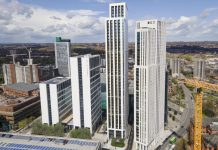 2026, Royaume-Uni | Cain International achève Arena Point, plus haute résidence étudiante d’Europe, à Leeds Arena Point @ credit Cain International