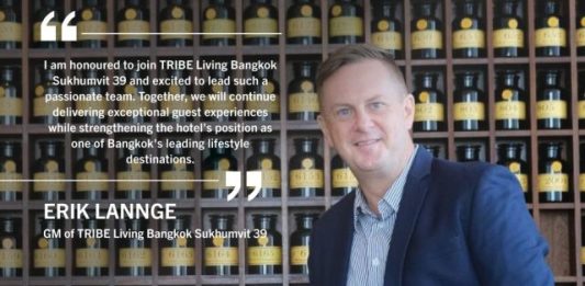 Nomination, Thaïlande | Erik Lannge nommé General Manager de TRIBE Living Bangkok Sukhumvit 39 Erik Lannge @ credit Siamese & Kew Green Hotel Management