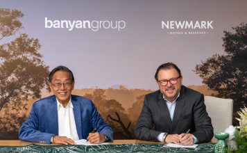 From Left: Banyan Group Founder and Executive Chairman Ho Kwon Ping, Newmark Hotels & Reserves Founder and Chief Executive Officer, Neil Markovitz @ Banyan Group