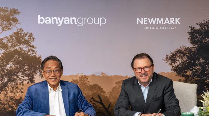 From Left: Banyan Group Founder and Executive Chairman Ho Kwon Ping, Newmark Hotels & Reserves Founder and Chief Executive Officer, Neil Markovitz @ Banyan Group