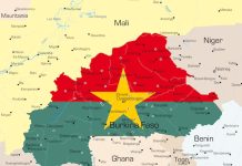 Burkina Faso | L’État lance à Ouagadougou un hôtel sportif de 300 chambres pour les Étalons Abstract vector color map of Burkina Faso country colored by national flag