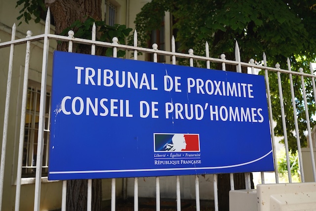 VICHY, FRANCE - JUNE 11, 2026: Sign of Tribunal de Proximite and Conseil de Prud'hommes