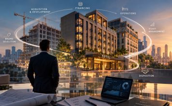 International | Cushman & Wakefield : pourquoi le cycle d’investissement hôtelier n’est plus linéaire Cycle d’investissement hôtelier stratégique @ génération de l'image par IA