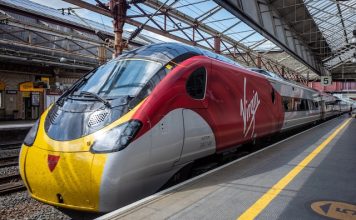 Virgin Wesy Coast train at preston station