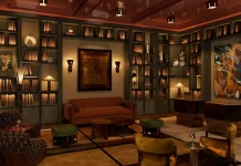 Italie, Ouverture | Thompson Hotels fait ses débuts à Rome avec un établissement de 69 chambres exploité par AG Group et Rossifin Group Bibliothèque @ credit Thompson Hotels
