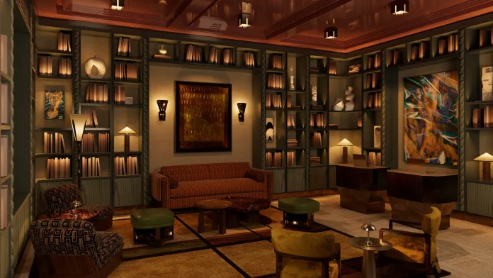 Bibliothèque @ credit Thompson Hotels Bibliothèque @ credit Thompson Hotels