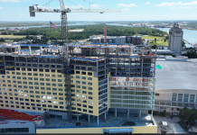 États-Unis, Investissement | Signia by Hilton Savannah : 444 chambres pour renforcer l’attractivité du centre de congrès, ouverture en 2028 Signia Hilton Savannah Topping Out - Credit Savannah Convention Center