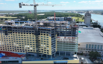 Signia Hilton Savannah Topping Out - Credit Savannah Convention Center