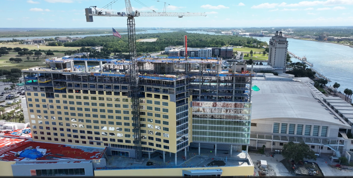 Signia Hilton Savannah Topping Out - Credit Savannah Convention Center